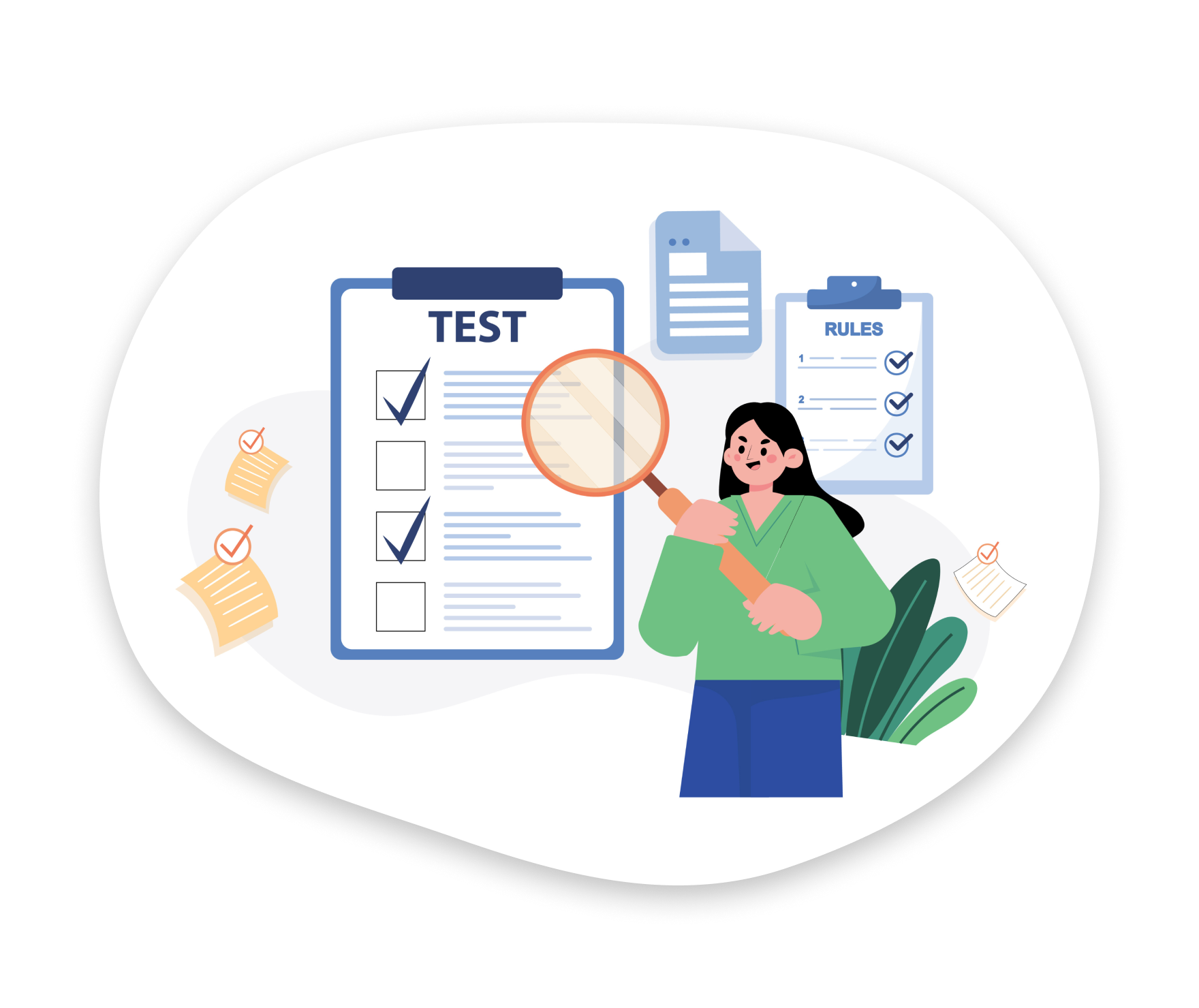 定着度確認テスト